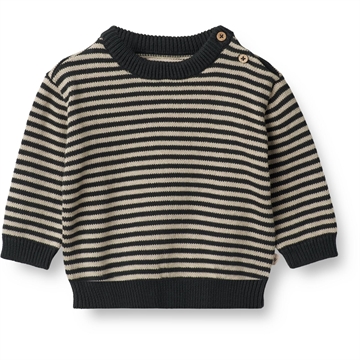 Wheat Knit Pullover Morgan <br> Baby Navy Stripe