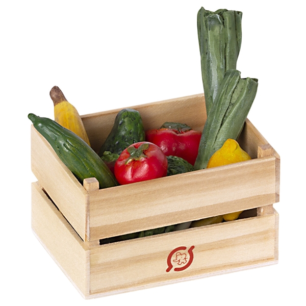 Maileg Legemad <br> Grøntsager og Frugt i kasse