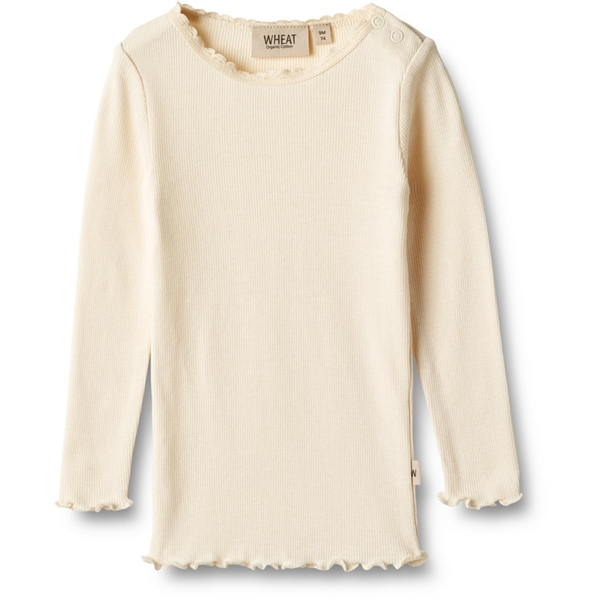 Wheat Rib T-Shirt L/S <br> Reese Cream