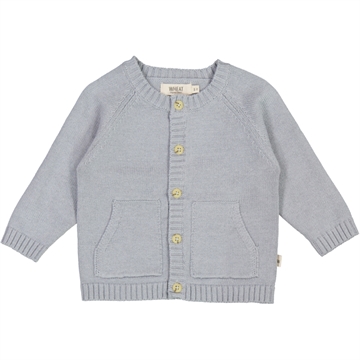 Wheat Knit Cardigan <br> Classic Cloudy Sky