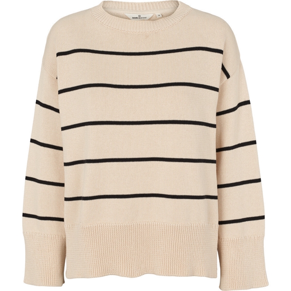 Basic Apparel Winie O-Neck <br> Stripe Birch Black