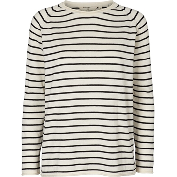 Basic Apparel Soya Sweater <br> Stripe Whisper White, Black 